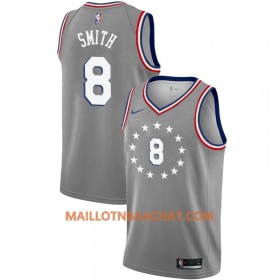 Maillot NBA Philadelphia 76ers Zhaire Smith 8 2018-19 Nike City Edition Gris Swingman - Homme